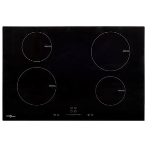 Vidaxl inductiekookplaat 4 zones aanraakbediening 7000 w 77 cm glas