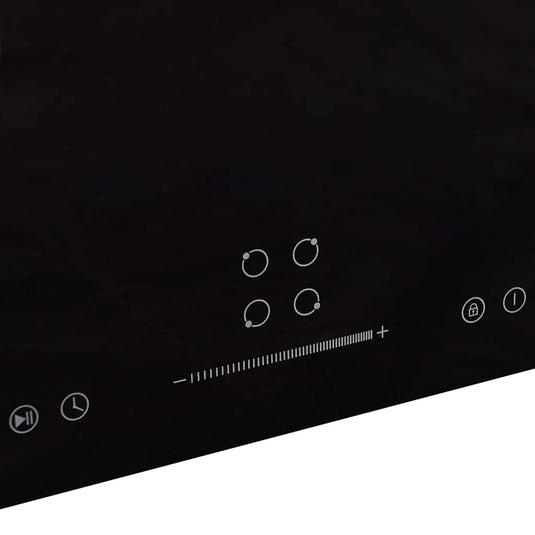 Vidaxl inductiekookplaat 4 zones aanraakbediening 7000 w 77 cm glas
