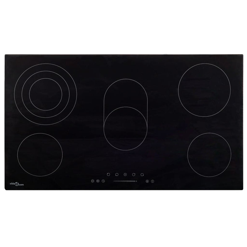 Load image into Gallery viewer, Vidaxl keramische kookplaat 5 kookzones aanraakbediening 8500 w 77 cm
