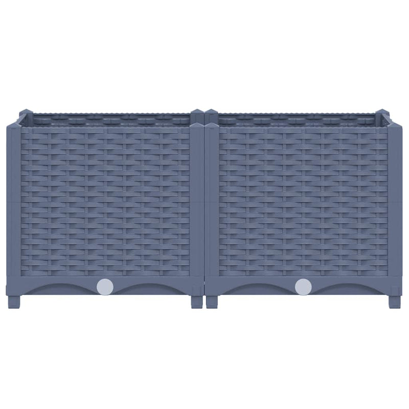 Load image into Gallery viewer, Vidaxl plantenbak verhoogd 80x40x38 cm polypropyleen
