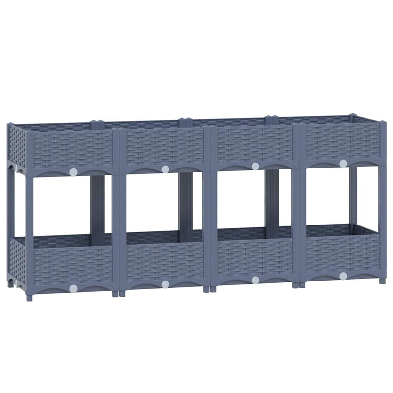 Load image into Gallery viewer, Vidaxl plantenbak verhoogd 160x40x71 cm polypropyleen
