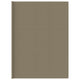 VidaXL Tenttapijt 400x800 cm HDPE taupe
