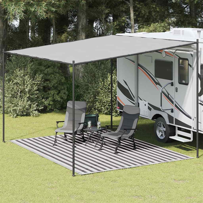 Load image into Gallery viewer, Vidaxl tenttapijt 300x400 cm antracietkleurig en wit
