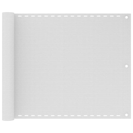 Vidaxl balkonscherm 75x500 cm hdpe wit