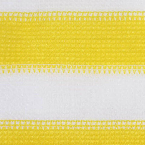 VidaXL Balkonscherm 75x300 cm HDPE geel en wit