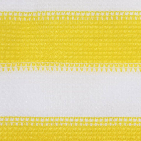 VidaXL Balkonscherm 90x500 cm HDPE geel en wit