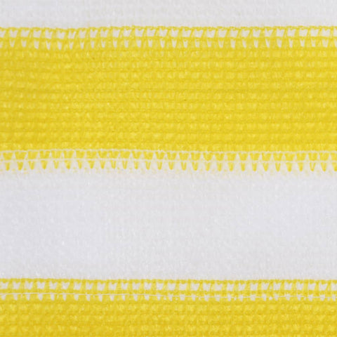 VidaXL Balkonscherm 120x600 cm HDPE geel en wit