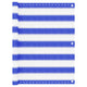 Vidaxl balkonscherm 75x500 cm hdpe blauw en wit