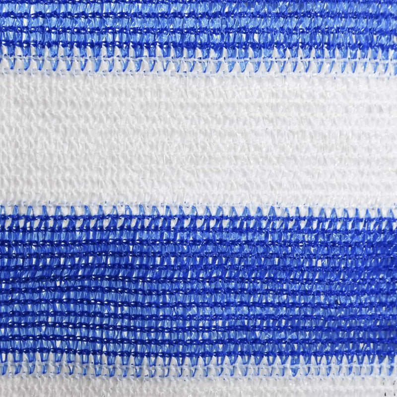 Load image into Gallery viewer, Vidaxl balkonscherm 75x500 cm hdpe blauw en wit
