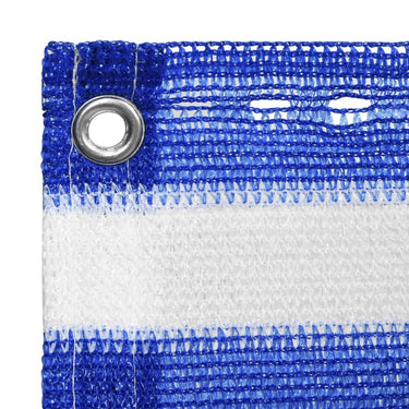 Vidaxl balkonscherm 90x300 cm hdpe blauw en wit