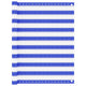 Vidaxl balkonscherm 120x300 cm hdpe blauw en wit