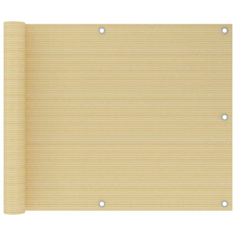 Load image into Gallery viewer, VidaXL Balkonscherm 75x500 cm HDPE beige
