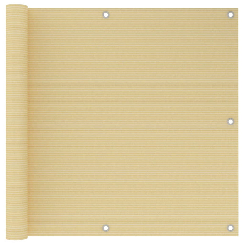 Load image into Gallery viewer, VidaXL Balkonscherm 90x300 cm HDPE beige
