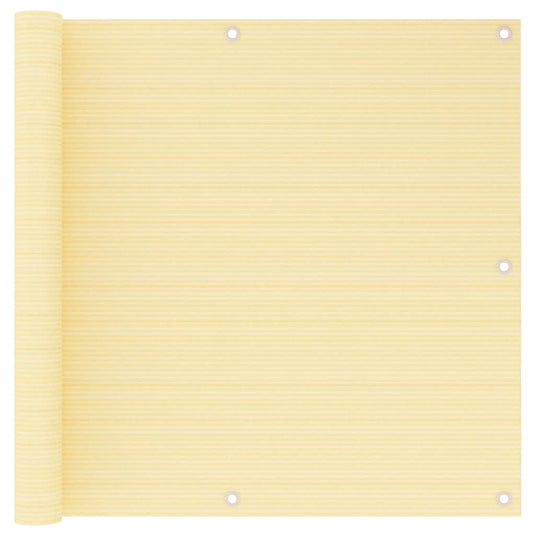Vidaxl balkonscherm 90x500 cm hdpe beige