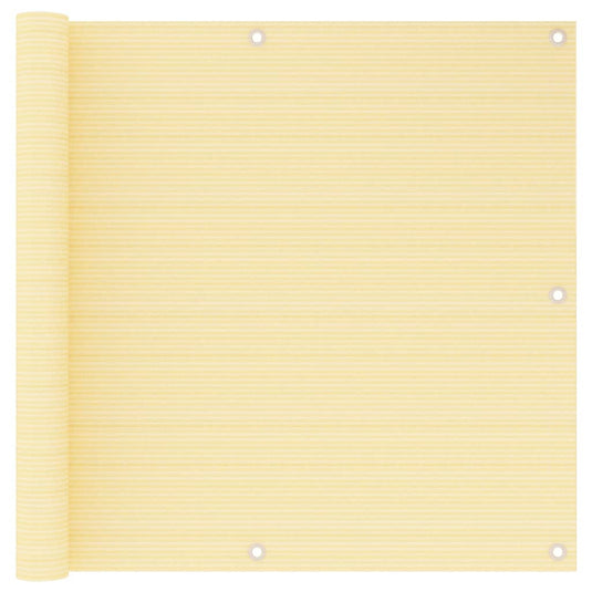 Vidaxl balkonscherm 90x600 cm hdpe beige