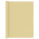 Vidaxl balkonscherm 120x400 cm hdpe beige