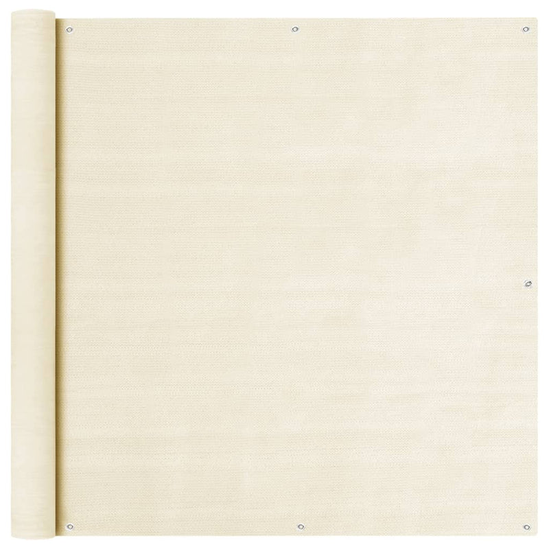 Load image into Gallery viewer, Vidaxl balkonscherm 120x500 cm hdpe crèmekleurig
