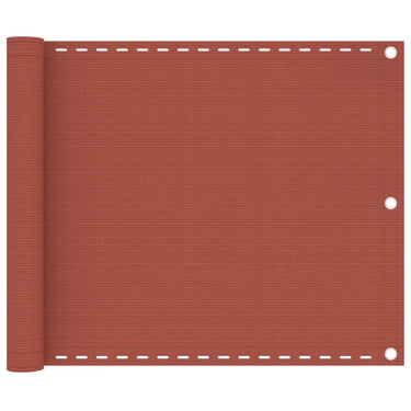Vidaxl balkonscherm 75x300 cm hdpe terracottakleurig