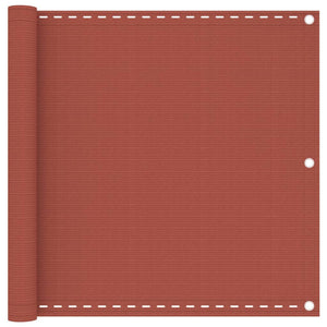 Vidaxl balkonscherm 90x600 cm hdpe terracottakleurig