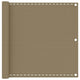 Vidaxl balkonscherm 90x500 cm hdpe taupe
