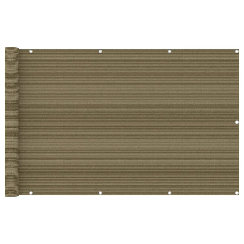 Load image into Gallery viewer, Vidaxl balkonscherm 120x400 cm hdpe taupe
