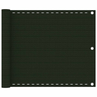 Vidaxl balkonscherm 75x500 cm hdpe donkergroen