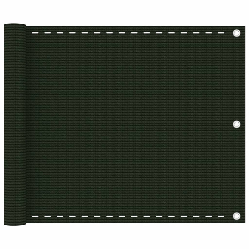 Load image into Gallery viewer, Vidaxl balkonscherm 75x500 cm hdpe donkergroen
