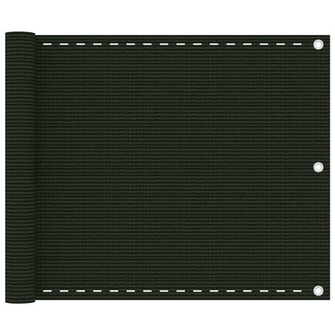Vidaxl balkonscherm 75x600 cm hdpe donkergroen