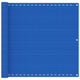 Vidaxl balkonscherm 90x600 cm hdpe blauw