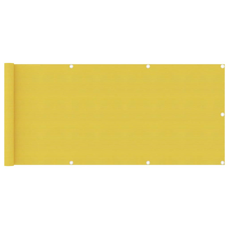 Load image into Gallery viewer, Vidaxl balkonscherm 75x300 cm hdpe geel
