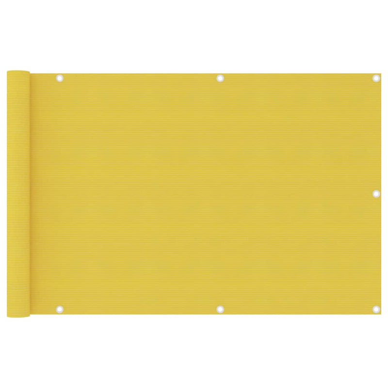 Load image into Gallery viewer, Vidaxl balkonscherm 90x400 cm hdpe geel
