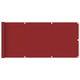 VidaXL Balkonscherm 75x400 cm HDPE rood