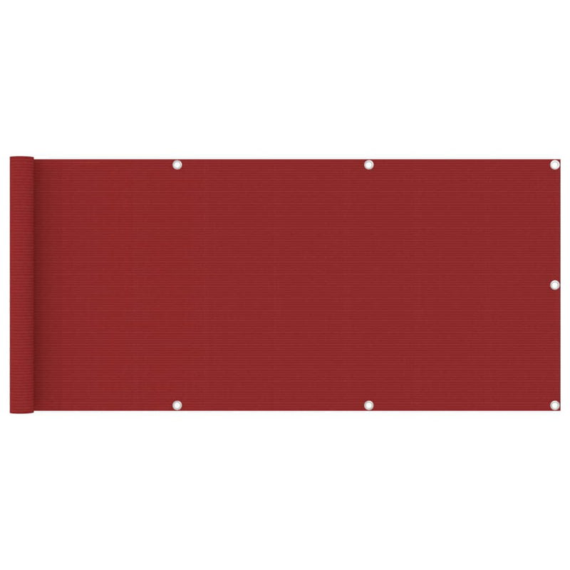 Load image into Gallery viewer, VidaXL Balkonscherm 75x400 cm HDPE rood
