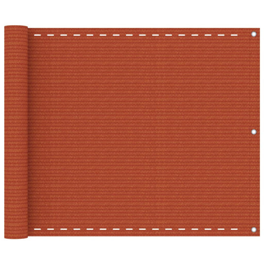 Vidaxl balkonscherm 75x300 cm hdpe oranje