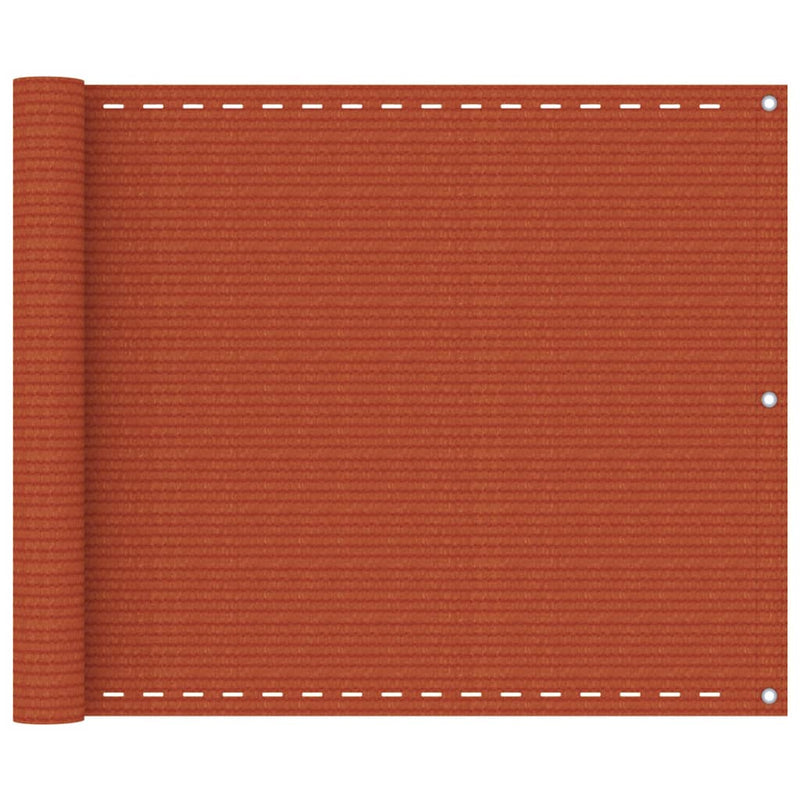 Load image into Gallery viewer, Vidaxl balkonscherm 75x500 cm hdpe oranje
