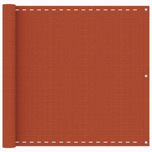 Vidaxl balkonscherm 90x400 cm hdpe oranje