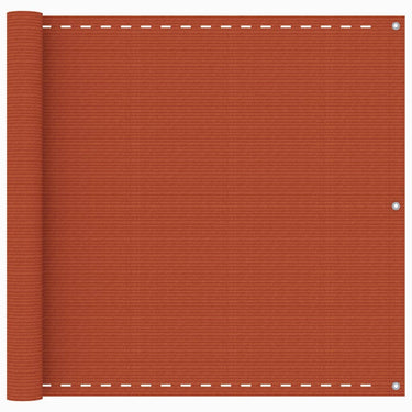 Vidaxl balkonscherm 90x500 cm hdpe oranje
