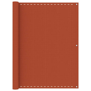 Vidaxl balkonscherm 120x600 cm hdpe oranje