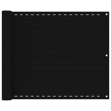 Vidaxl balkonscherm 75x400 cm hdpe zwart