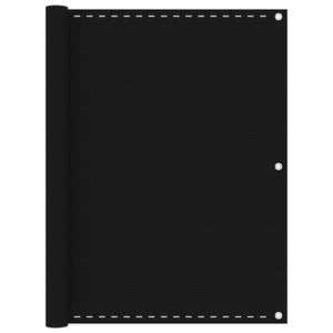 Vidaxl balkonscherm 120x400 cm hdpe zwart