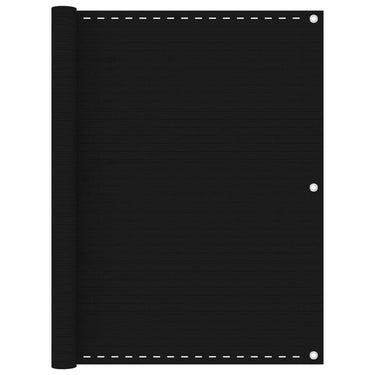 Vidaxl balkonscherm 120x400 cm hdpe zwart