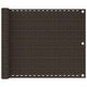 VidaXL Balkonscherm 75x500 cm HDPE bruin