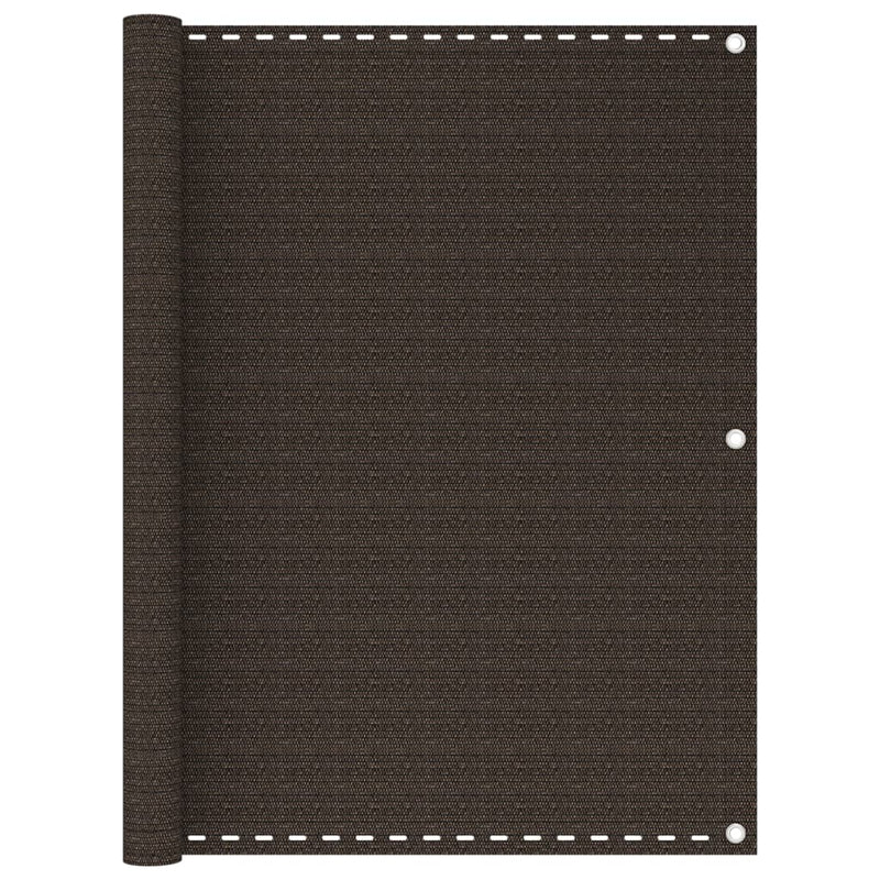 Load image into Gallery viewer, VidaXL Balkonscherm 120x400 cm HDPE bruin
