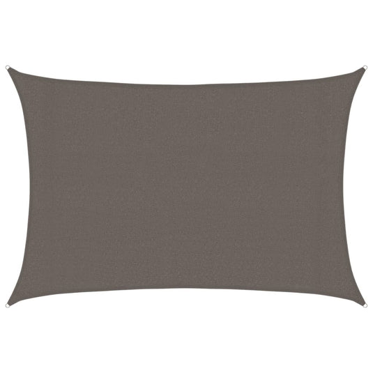 Vidaxl zonnezeil 160 g m² 3x4,5 m hdpe antracietkleurig