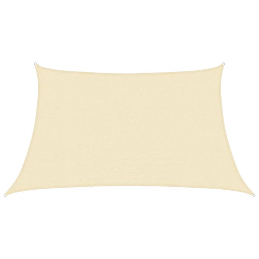 Vidaxl zonnezeil 160 g m² 3 4x2 m hdpe crèmekleurig