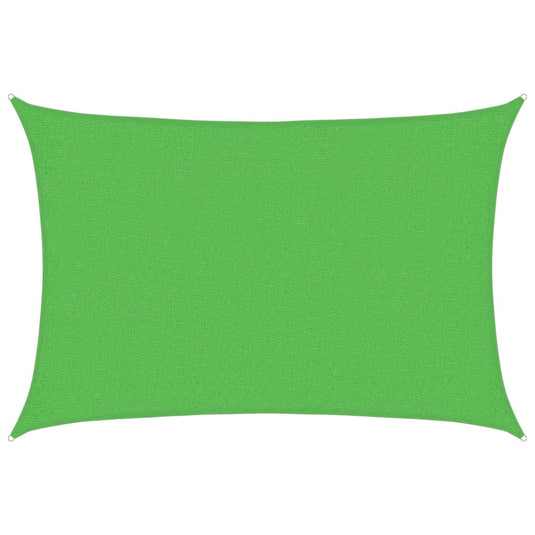 Vidaxl zonnezeil 160 g m² 2x3 m hdpe lichtgroen