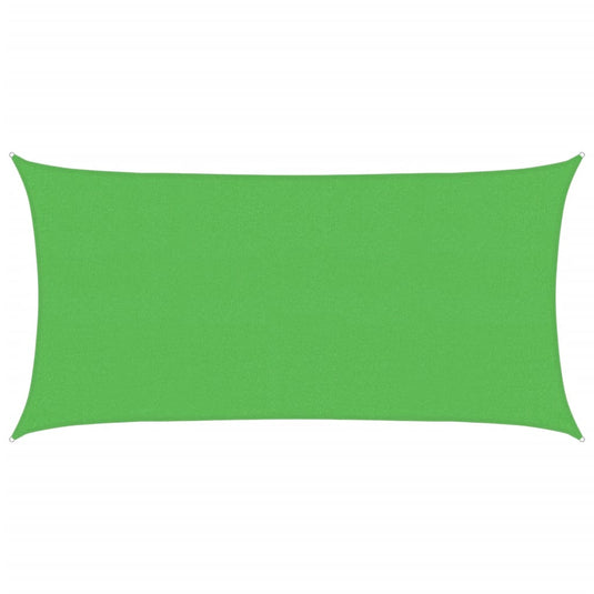 Vidaxl zonnezeil rechthoekig 160 g m² 2x3,5 m hdpe lichtgroen