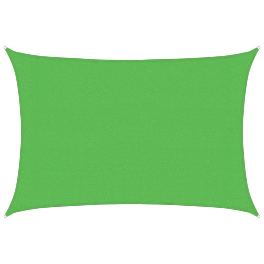 Vidaxl zonnezeil 160 g m² 3x5 m hdpe lichtgroen