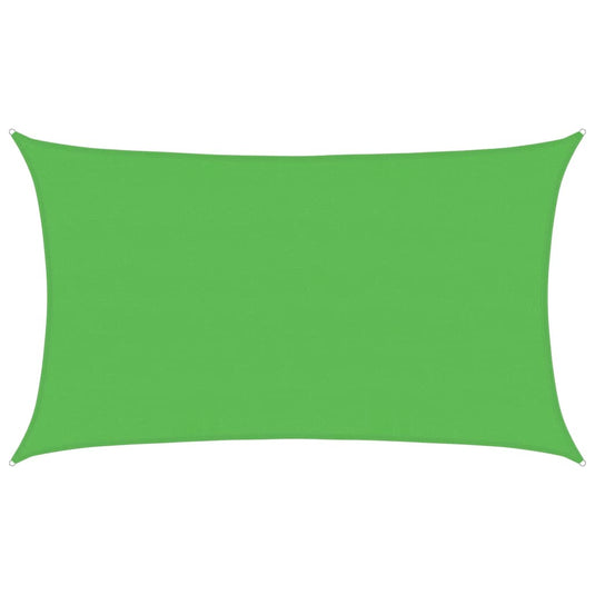 Vidaxl zonnezeil 160 g m² 5x8 m hdpe lichtgroen
