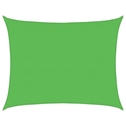 Vidaxl zonnezeil 160 g m² 6x7 m hdpe lichtgroen